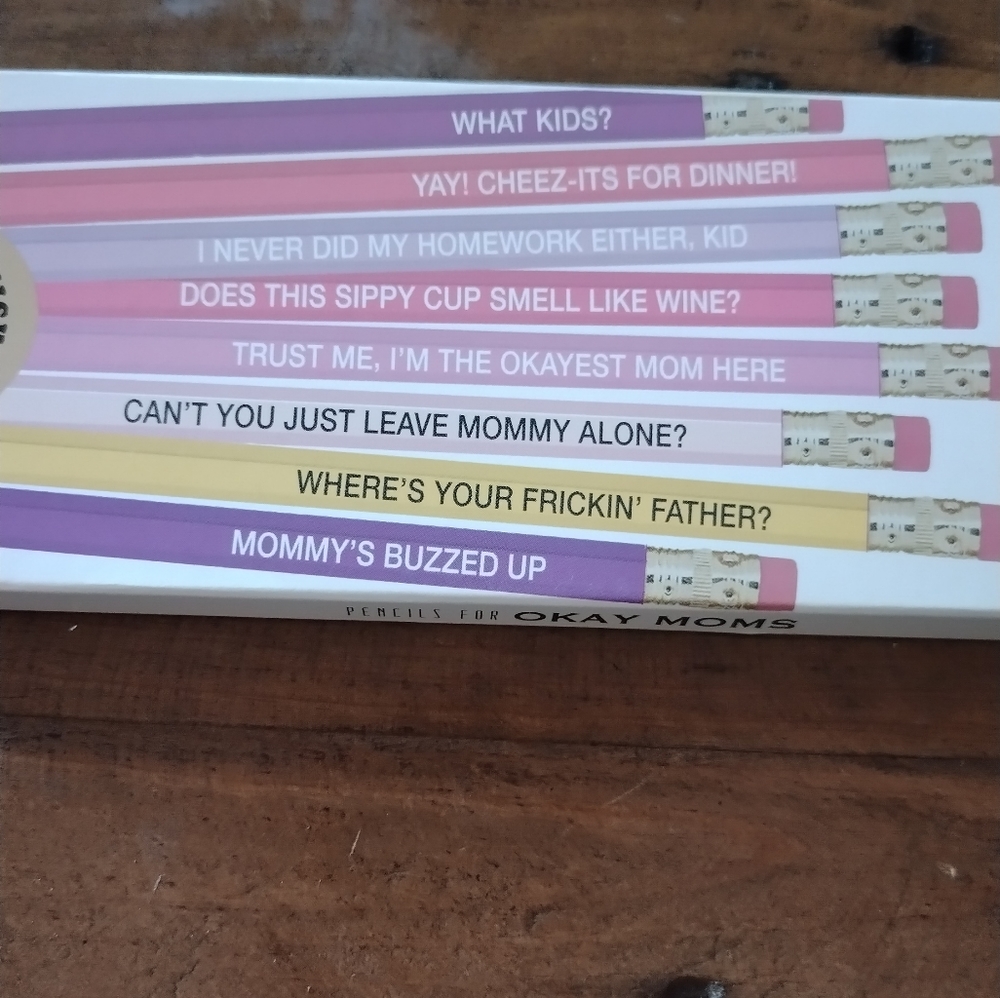 Funny mom pencils